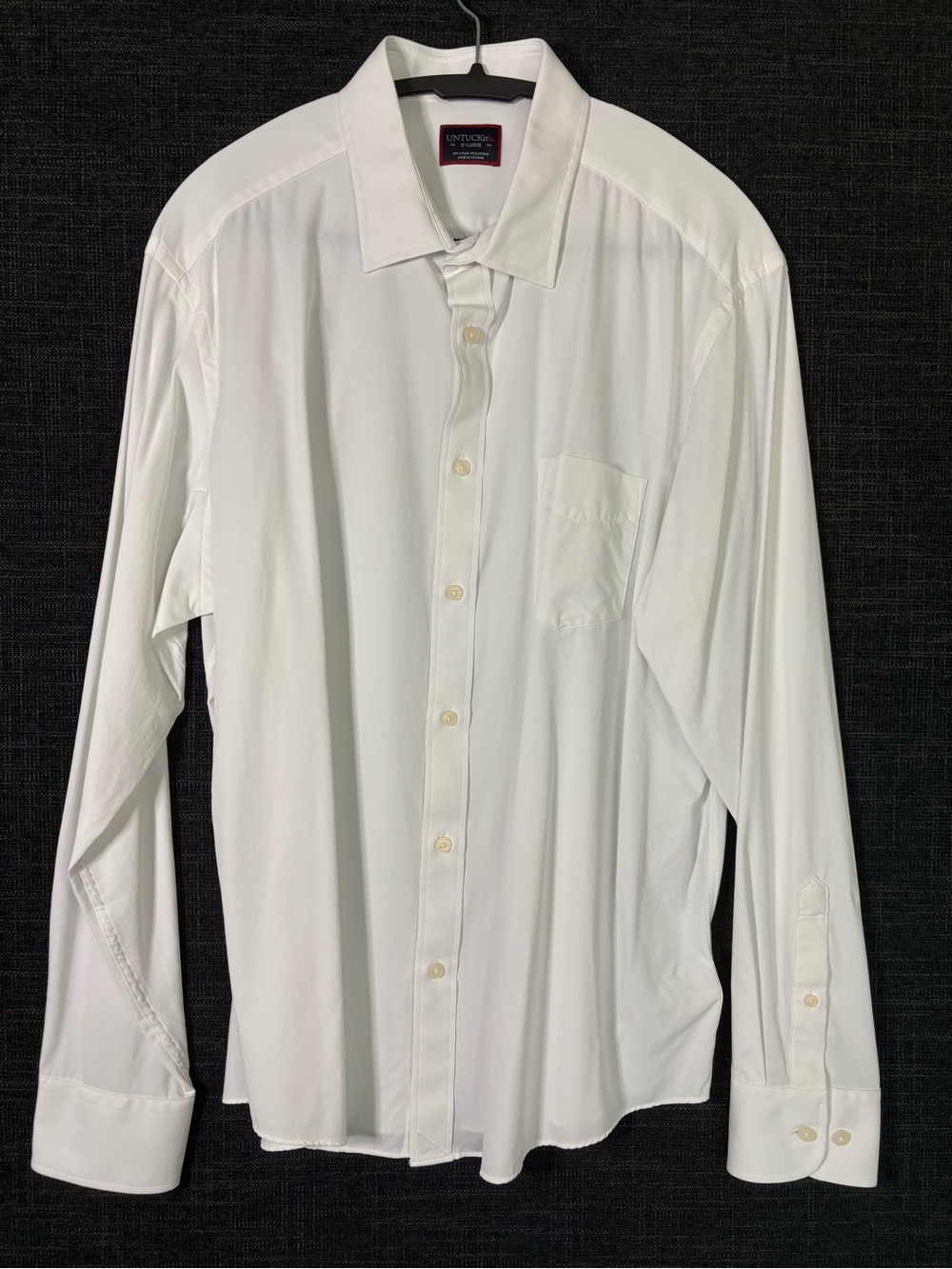 UNTUCKit White Long-Sleeve Dress Shirt - Single Chest Pocket